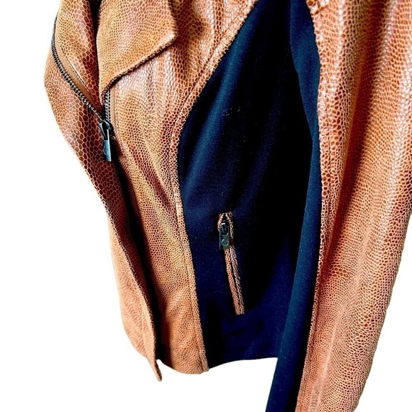 G by Guilliani Faux Leather MOTO Style Jacket Sz Small - Picture 6 of 14